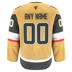 Vegas Golden Knights Fanatics Home Authentic Pro Custom Jersey Gold