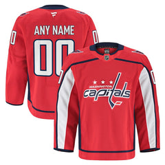 Washington Capitals Fanatics Home Authentic Pro Custom Jersey Red