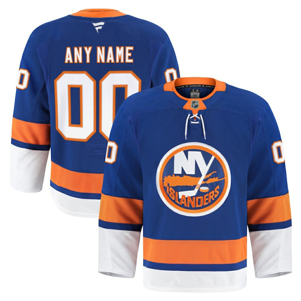 New York Islanders Fanatics Home Authentic Pro Custom Jersey Royal