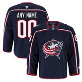 Columbus Blue Jackets Fanatics Home Authentic Pro Custom Jersey Navy