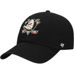 Anaheim Ducks '47 Core Logo Clean Up Adjustable Hat Black