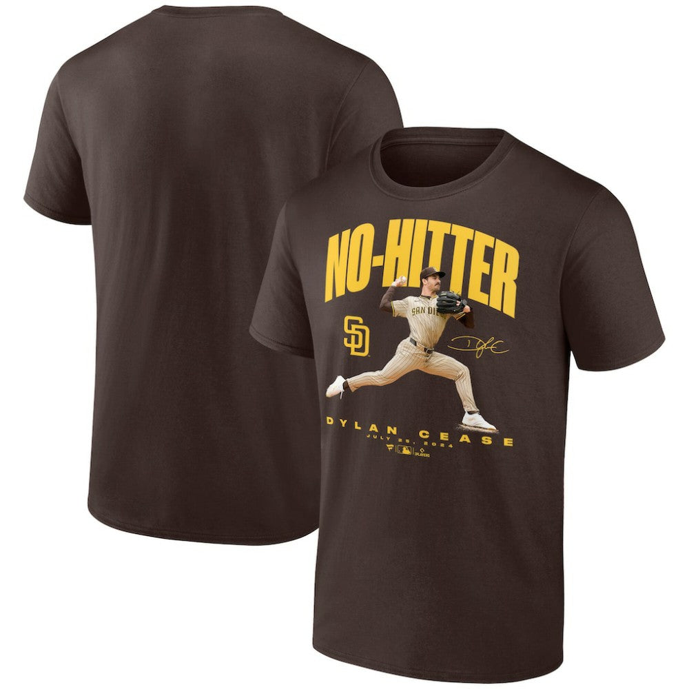 Dylan Cease San Diego Padres No-Hitter T-Shirt Brown