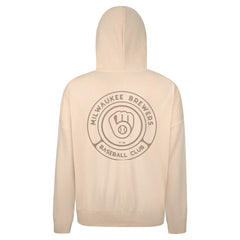 Milwaukee Brewers Levelwear Contact Oversized Pullover Hoodie Khaki
