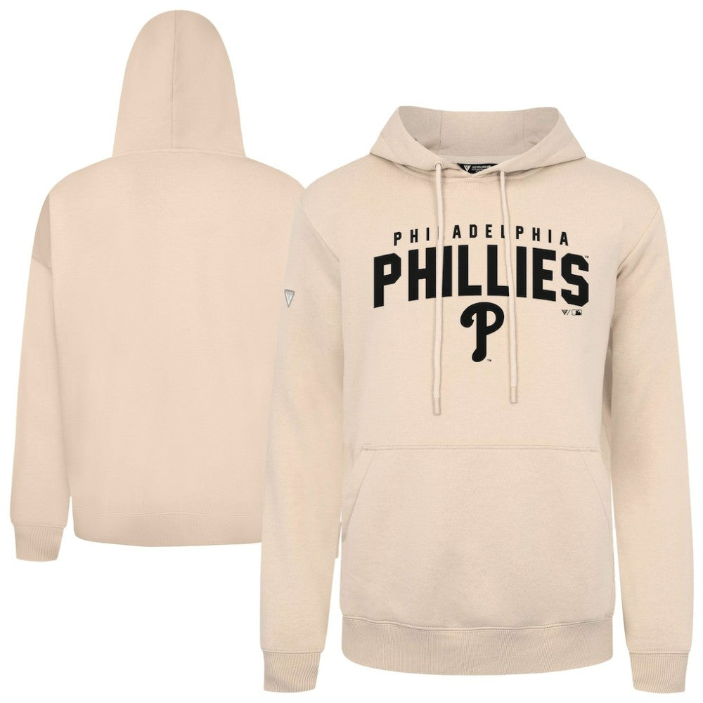Philadelphia Phillies Levelwear Podium Team Arch Pullover Hoodie Khaki