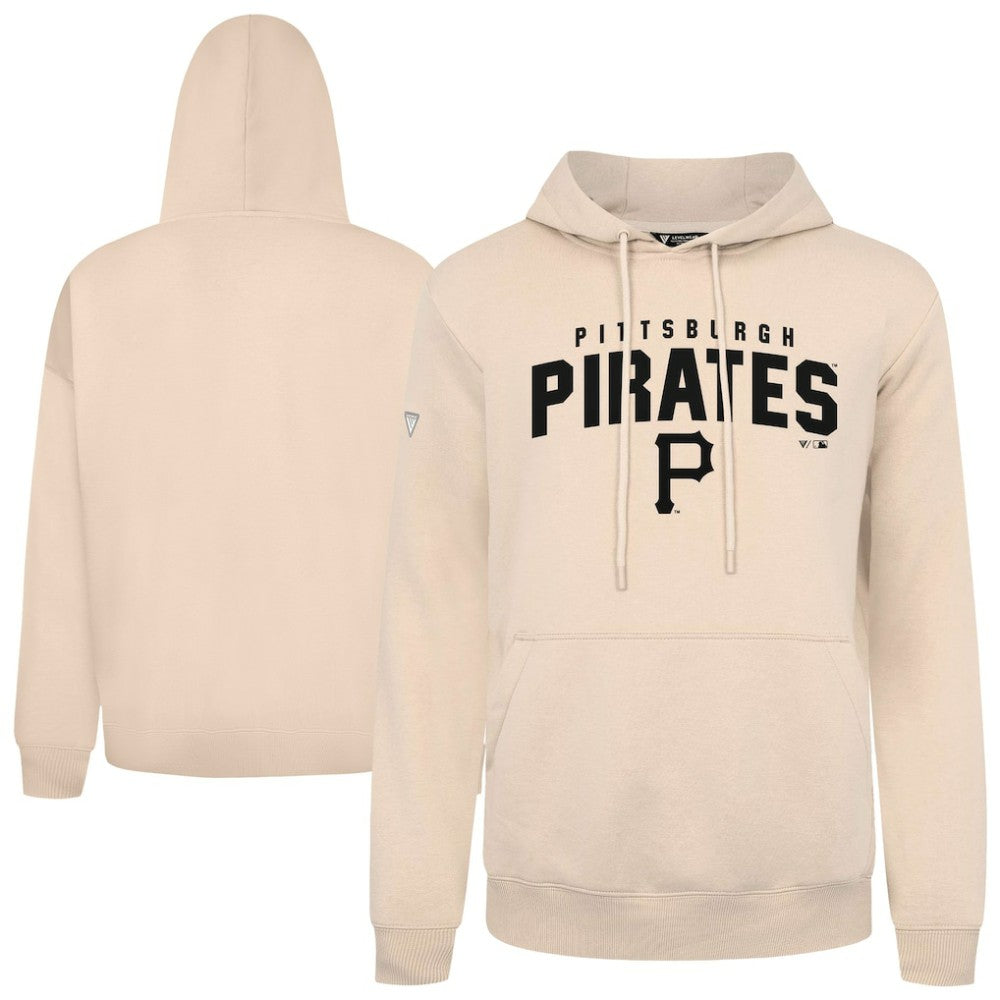 Pittsburgh Pirates Levelwear Podium Team Arch Pullover Hoodie Khaki