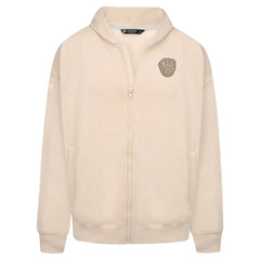Milwaukee Brewers Levelwear Uphill Oversized Full-Zip Hoodie Khaki