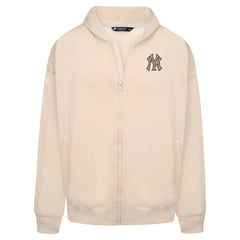 New York Yankees Levelwear Uphill Oversized Full-Zip Hoodie Khaki