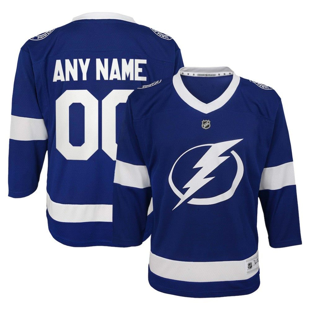 Tampa Bay Lightning Youth Replica Custom Jersey Blue