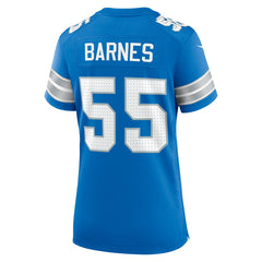 Derrick Barnes Detroit Lions Women's Team Game Jersey - Blue