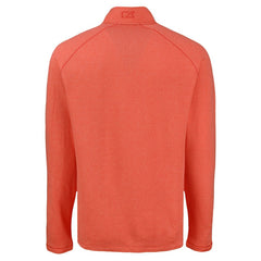 Baltimore Orioles Cutter & Buck Peshastin Eco Fleece Recycled Raglan Quarter-Zip Top Heather Orange