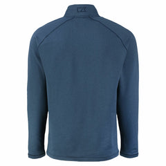 Kansas City Royals Cutter & Buck Peshastin Eco Fleece Recycled Raglan Quarter-Zip Top Heather Navy