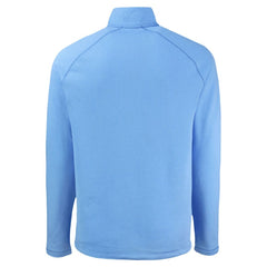 Chicago Cubs Cutter & Buck Peshastin Eco Fleece Recycled Raglan Quarter-Zip Top Heather Light Blue