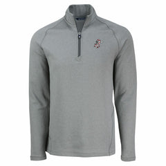 Cincinnati Reds Cutter & Buck Peshastin Eco Fleece Recycled Raglan Quarter-Zip Top Heather Gray
