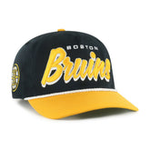 Boston Bruins '47 Dropshadow Rope Hitch Adjustable Hat Black/Gold