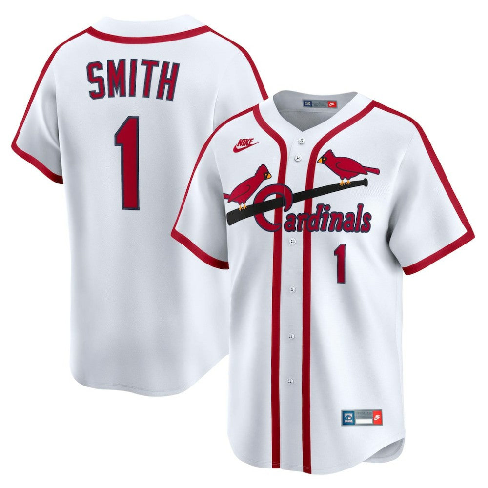 Ozzie Smith St. Louis Cardinals Throwback Cooperstown Collection Limited Jersey - White