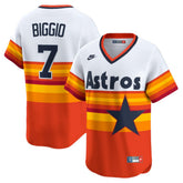 Craig Biggio Houston Astros Throwback Cooperstown Collection Limited Player Jersey - White