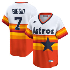 Craig Biggio Houston Astros Throwback Cooperstown Collection Limited Player Jersey - White