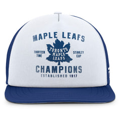 Toronto Maple Leafs Fanatics Decades Collection Foam Front Snapback Hat White/Blue