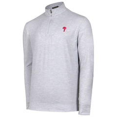 Philadelphia Phillies Sublime Tri-Blend Quarter-Zip Jacket Gray