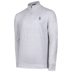 Seattle Mariners Sublime Tri-Blend Quarter-Zip Jacket Gray