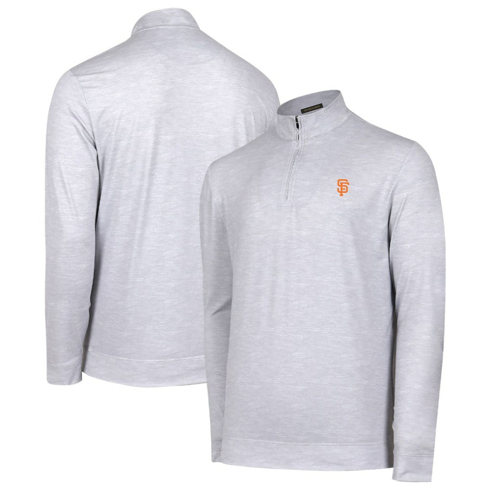 San Francisco Giants Sublime Tri-Blend Quarter-Zip Jacket Gray