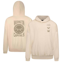 Washington Capitals Levelwear Contact Stamp Pullover Hoodie Cream