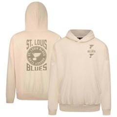 St. Louis Blues Levelwear Contact Stamp Pullover Hoodie Cream