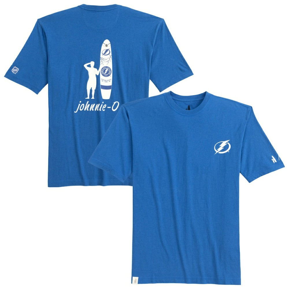 Tampa Bay Lightning johnnie-O Heathered Spencer T-Shirt Blue