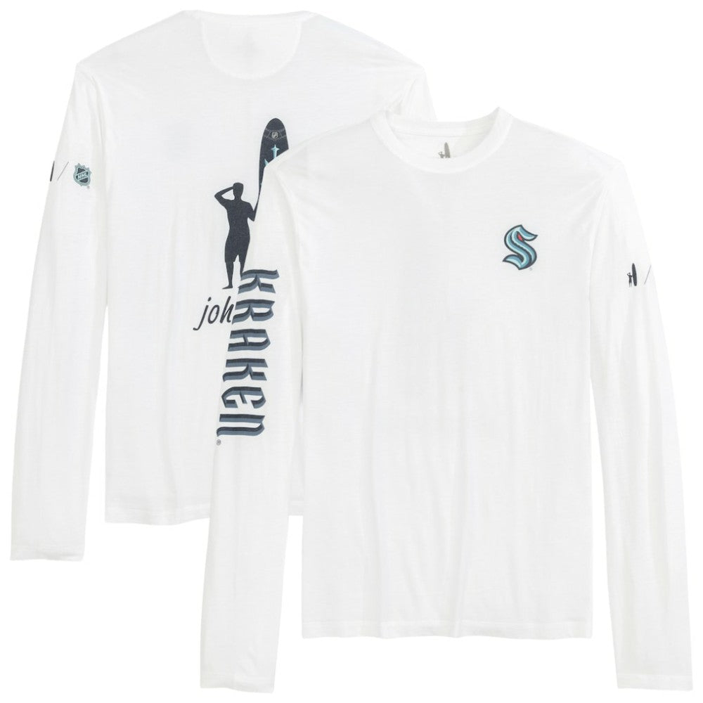 Seattle Kraken johnnie-O Adam Long Sleeve T-Shirt White