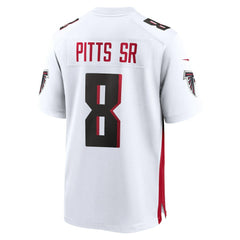 Kyle Pitts Sr. Atlanta Falcons White Game Jersey - White