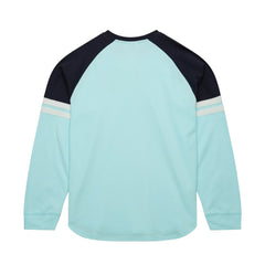 Seattle Kraken Mitchell & Ness Thermal Henley Long Sleeve T-Shirt Light Blue