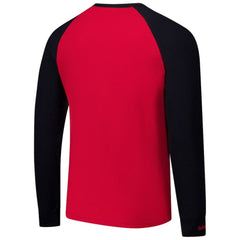 Detroit Red Wings Mitchell & Ness Legendary Slub Raglan Long Sleeve T-Shirt Red/Black