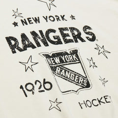 New York Rangers Mitchell & Ness Women's Logo 3.0 Pullover Sweatshirt Cream