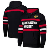 Chicago Blackhawks Mitchell & Ness Head Coach Slogan Pullover Hoodie Black