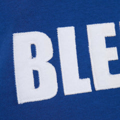 St. Louis Blues Mitchell & Ness Head Coach Slogan Pullover Hoodie Blue