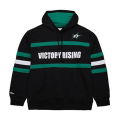 Dallas Stars Mitchell & Ness Head Coach Slogan Pullover Hoodie Black