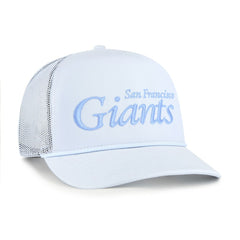San Francisco Giants Foundation Script Hitch Adjustable Trucker Hat Light Blue | 47 brand