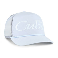 Chicago Cubs Foundation Script Hitch Adjustable Trucker Hat Light Blue | 47 brand