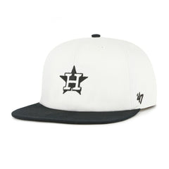 Houston Astros Foundation Captain Snapback Hat White/Black | 47 brand