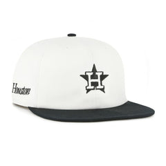 Houston Astros Foundation Captain Snapback Hat White/Black | 47 brand