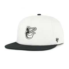 Baltimore Orioles Foundation Captain Snapback Hat White/Black | 47 brand