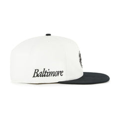 Baltimore Orioles Foundation Captain Snapback Hat White/Black | 47 brand