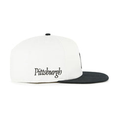 Pittsburgh Pirates Foundation Captain Snapback Hat White/Black | 47 brand
