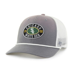 Chicago White Sox Tide Sweep Rope Trucker Adjustable Hat Gray/White | 47 brand