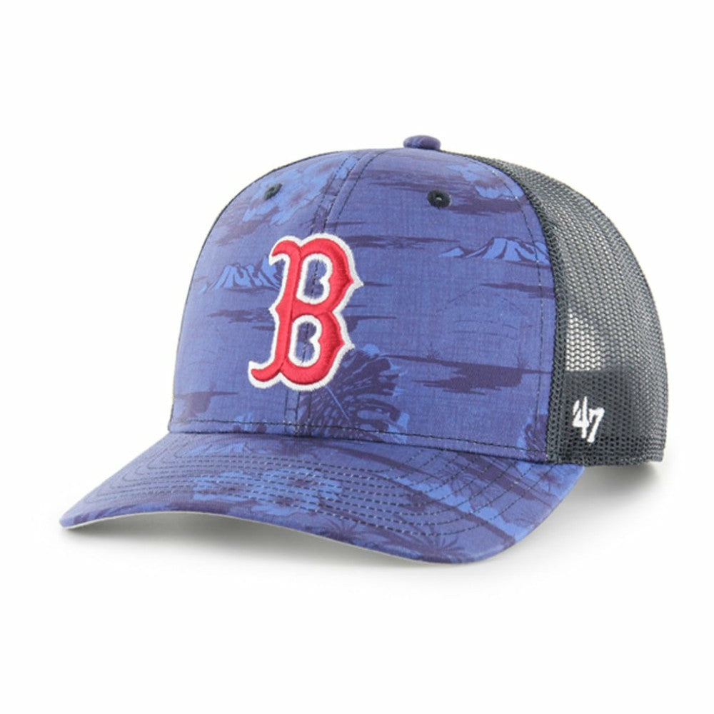 Boston Red Sox Fiji Trucker Adjustable Hat Blue | 47 brand