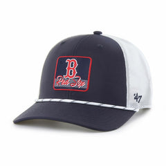 Boston Red Sox Scratch Adjustable Trucker Hat Navy/White | 47 brand
