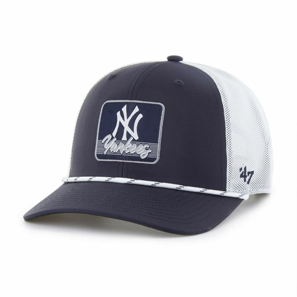 New York Yankees Scratch Adjustable Trucker Hat Navy/White | 47 brand