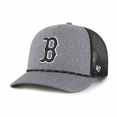 Boston Red Sox Carbon Rope Trucker Adjustable Hat Charcoal | 47 brand