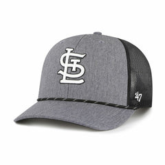 St. Louis Cardinals Carbon Rope Trucker Adjustable Hat Charcoal | 47 brand