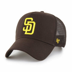 San Diego Padres Ballpark Offside Adjustable Trucker Hat Brown | 47 brand